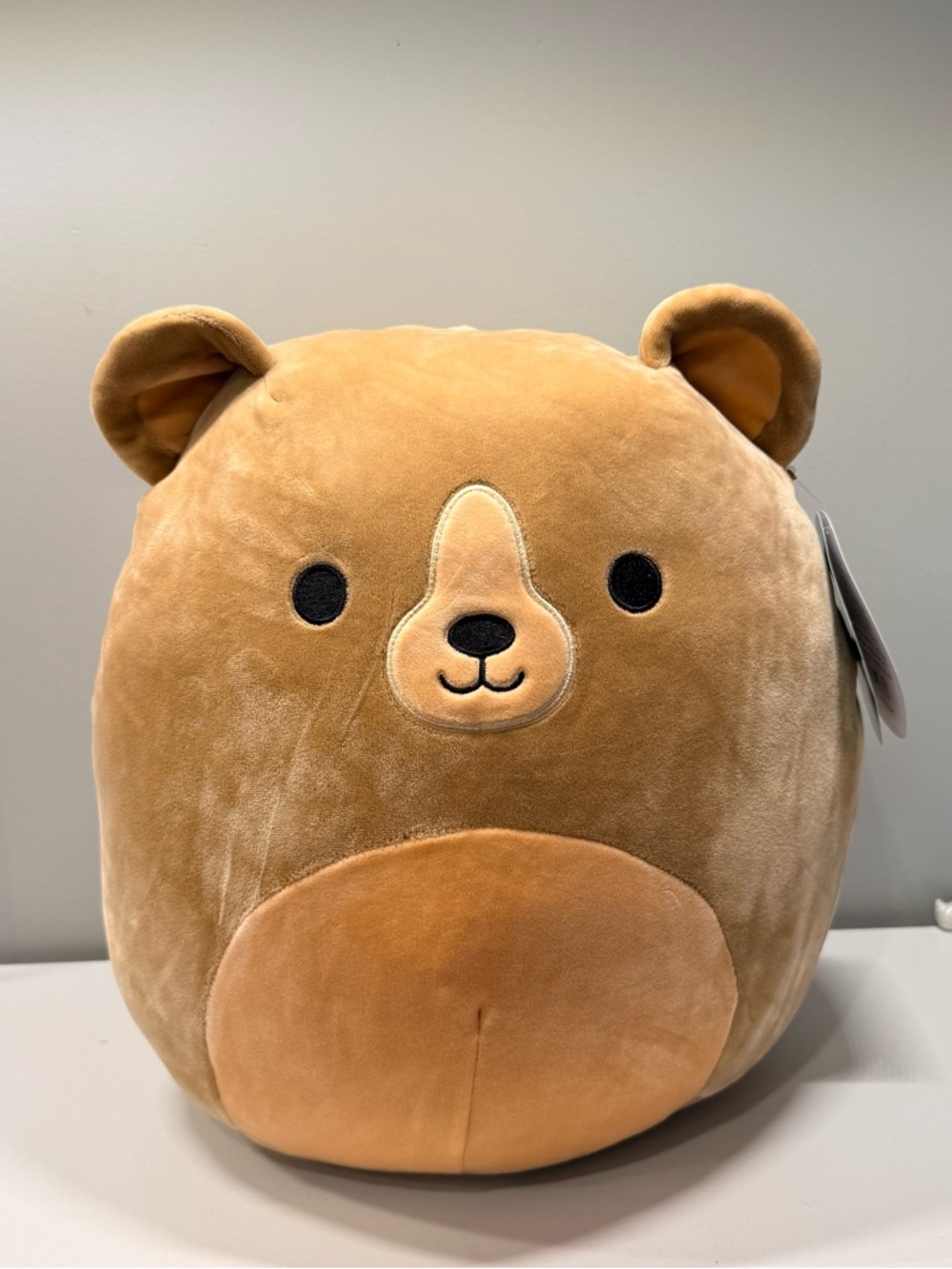 Brand New OG 12” Greta Squishmallow Plush Bear in Light Brown and Tan